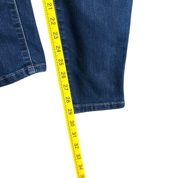 Isabel Maternity Skinny Blue Overbump Panel Dark Wash Maternity Jeans Size 4/27 - Picture 7 of 7